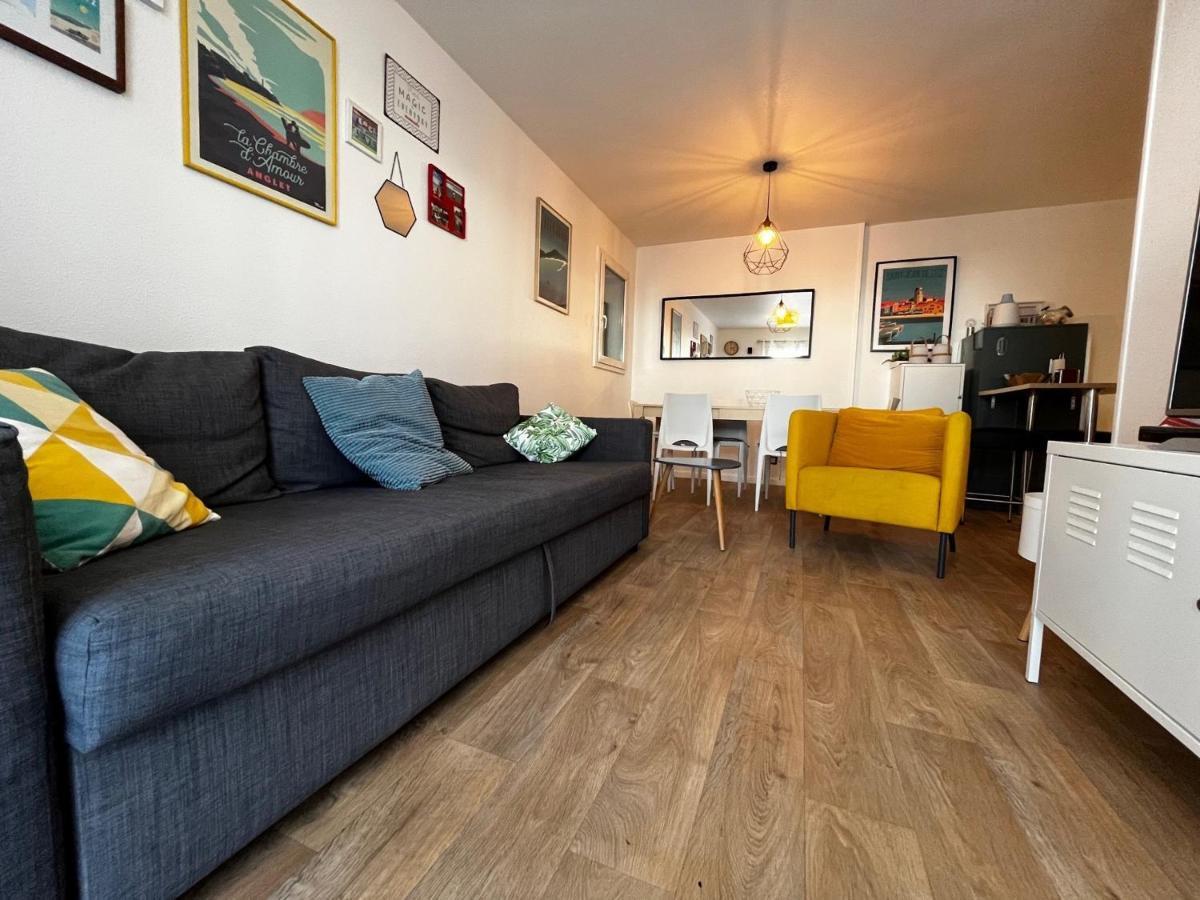 Bel Appartement T3 Avec Jardin, Piscine Et Parking, Proche Plage A Hendaye - Fr-1-239-739 Exteriör bild